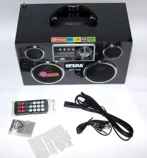 Портативна колонка Opera OP-7705 - Фото 3 Портативна колонка Opera OP-7705 - зображення 3