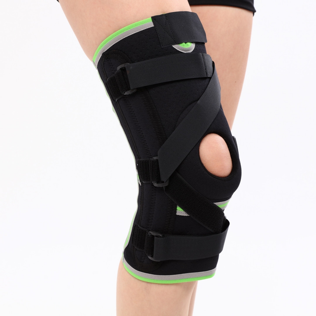 Бандаж на коліно зі спіральними ребрами жорсткості Smoothfix STD2001 - зображення 1