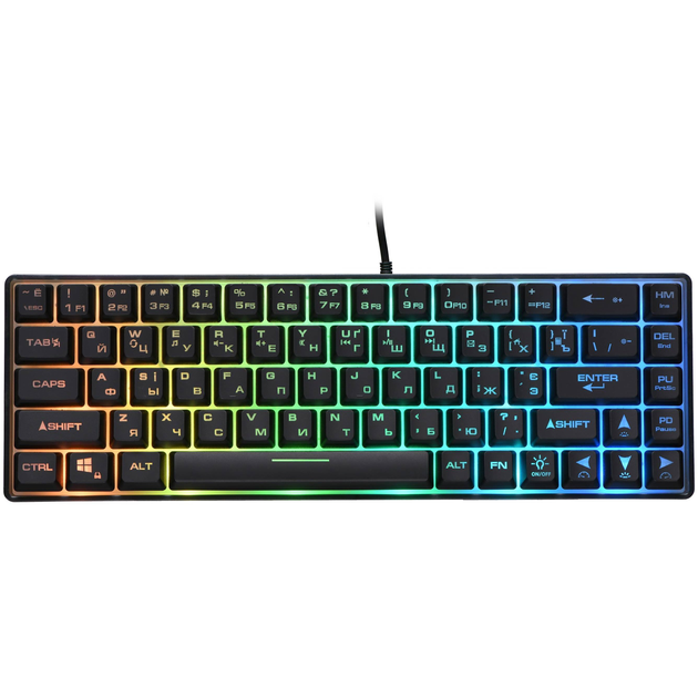 Игровая клавиатура 2E Gaming KG345 RGB 68key USB Transparent (2E ...