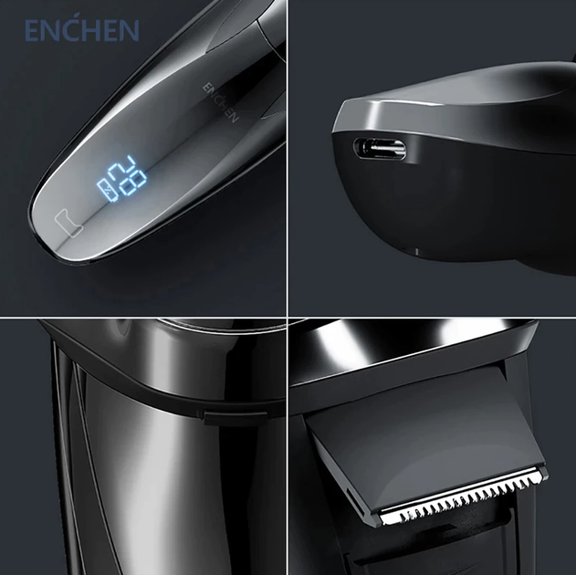 Электробритва Enchen BlackStone 3 Pro IPX7 Electric Shaver Black - Фото 2 Электробритва Enchen BlackStone 3 Pro IPX7 Electric Shaver Black - изображение 2