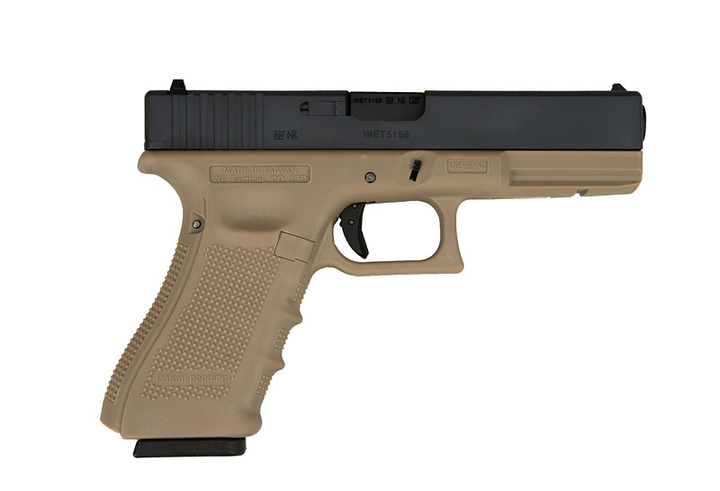Пістолет WE Glock 18C Gen4. Metal Tan GBB (Страйкбол 6мм) - зображення 2