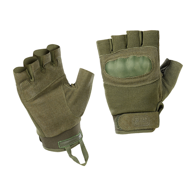 Перчатки беспалые тактические M-Tac Assault Tactical Mk.3 Olive военные штурмовые перчатки олива (OR.M_1795628680) - изображение 1