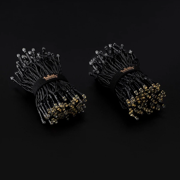 Girlanda LED Smart LED Twinkly Strings AWW 250, BT+WiFi, Gen II, IP44, czarny kabel (TWS250GOP-BEU) - obraz 2
