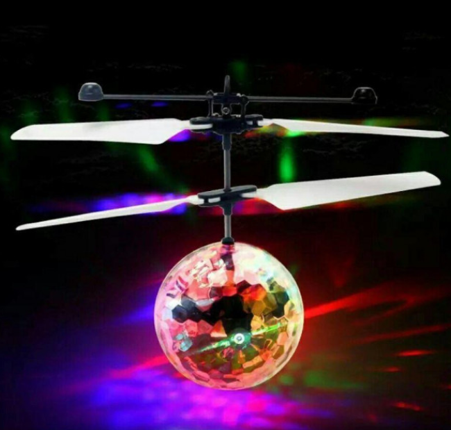 Светящийся летающий шар LED Flying Ball PC398, Индукционная игрушка "Летающий шар" - изображение 3