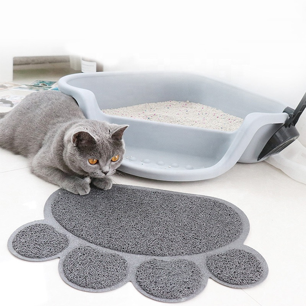 Paw print litter on sale mat