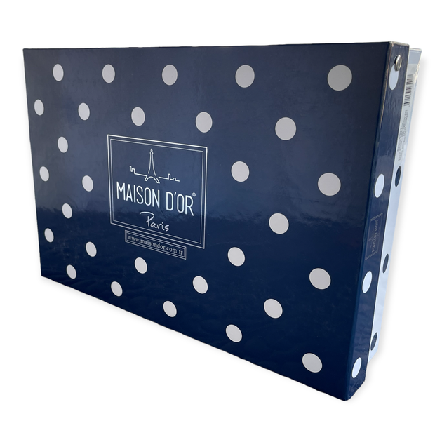 Комплект постельного белья Maison D'or Sweet Dreams Navy сатин 220-160 см синий - изображение 7