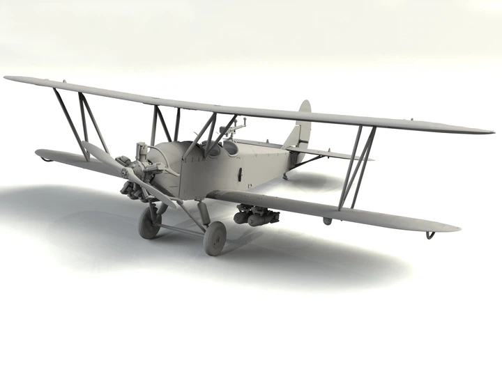Сборная модель ICM У-2/По-2ВС, Советский легкий ночной бомбардировщик II СВ 72243 - Фото 7 Сборная модель ICM У-2/По-2ВС, Советский легкий ночной бомбардировщик II СВ 72243 - изображение 7