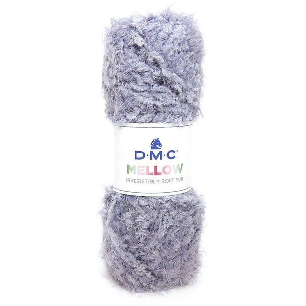 Пряжа фантазійна DMC Mellow 001 сірий - зображення 2