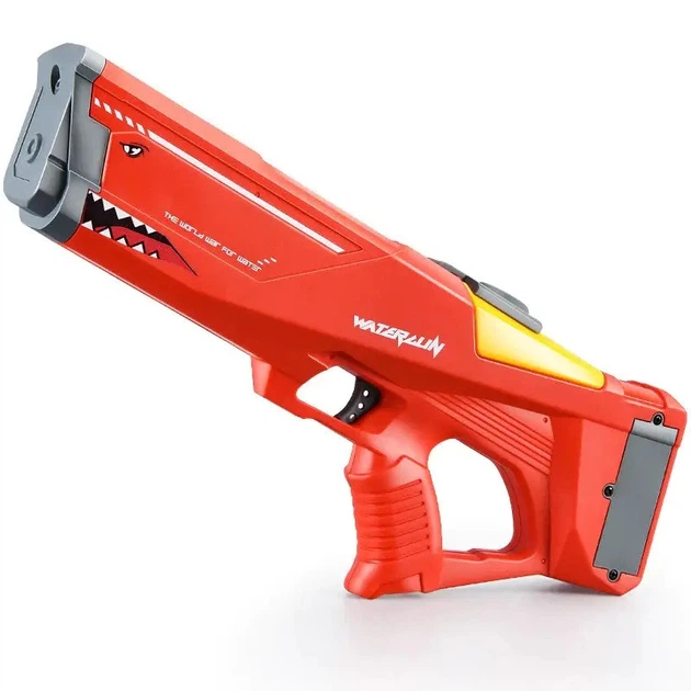 Водный автомат Акула электрический с аккумулятором Красный Shark Electric Water Gun 2131 - Фото 2 Водный автомат Акула электрический с аккумулятором Красный Shark Electric Water Gun 2131 - изображение 2