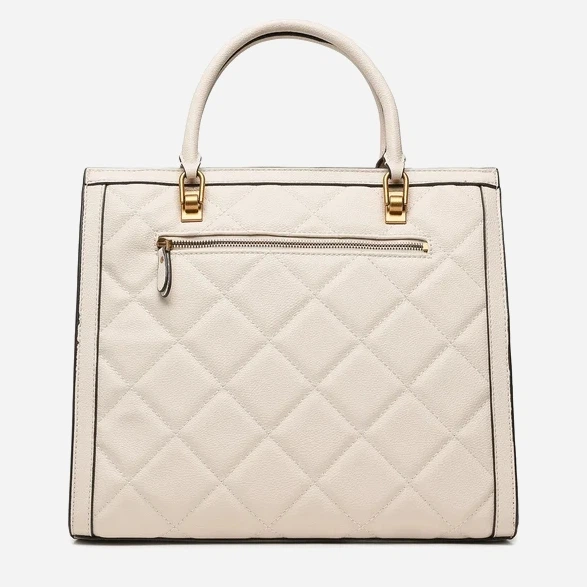 Сумка-шоппер жіноча GUESS ABEY ELITE TOTE HWQB8558230-STO Молочна (800070292870) - зображення 3
