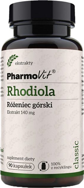 Rhodiola Różeniec Górski Pharmovit 140 mg 90 k (PH291) - obraz 1