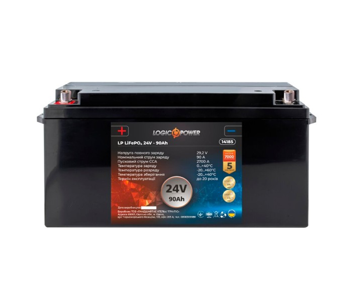 Аккумулятор для автомобиля литиевый LogicPower LP LiFePO4 24V - 90 Ah ...