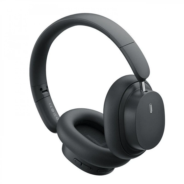 Беспроводные Bluetooth наушники с микрофоном Baseus Bowie D05 Wireless headphone (BT5.3, AUX, Type-C). Black - изображение 2