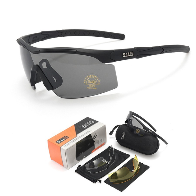 Тактические очки Tactical Eyewear с 3 линзами, антиблик Турция - изображение 1
