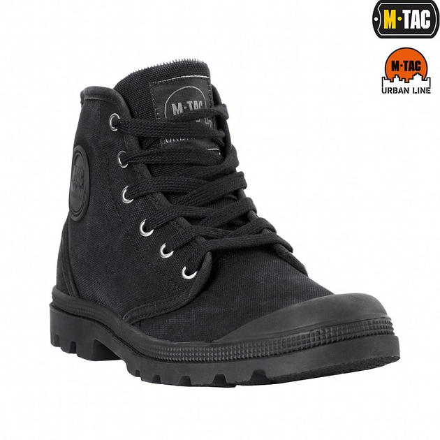 Кеды высокие кроссовки ботинки обувь армейская для ВСУ М-Тас черные 45 - изображение 2