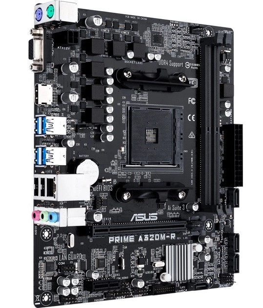 Материнская плата MicroATX Asus PRIME A320M-R-SI Socket AM4/AMD A320 ...