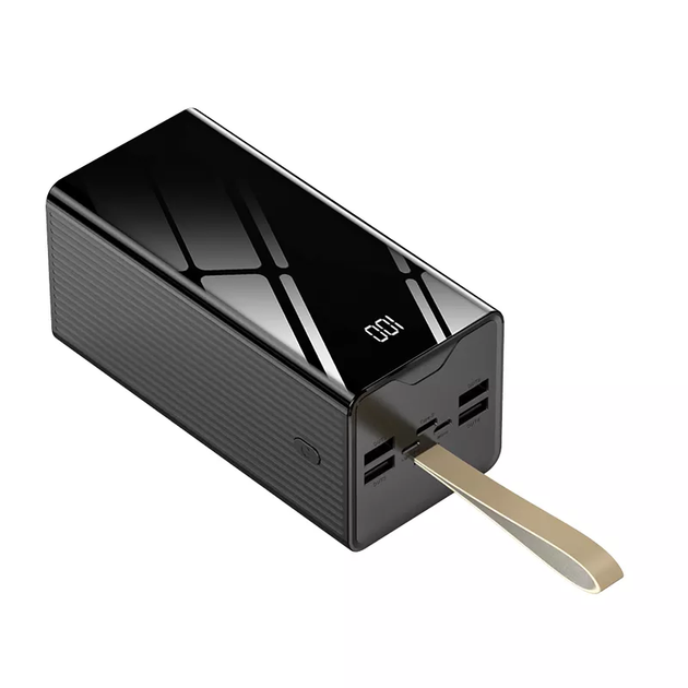 Повербанк 40000 mAh PowerMe ChargeMax із вбудованими кабелями та LED ліхтарем - зображення 7