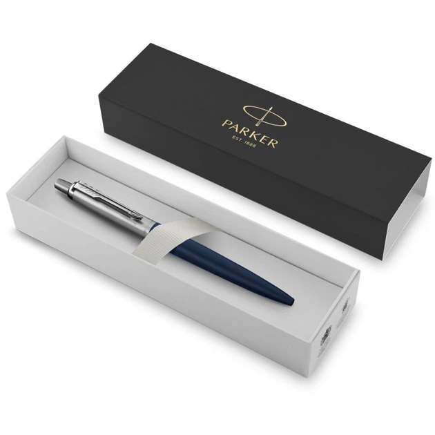Кулькова ручка Parker Jotter 17 XL Matt Blue CT BP 12 132 - Фото 3 Кулькова ручка Parker Jotter 17 XL Matt Blue CT BP 12 132 - изображение 3