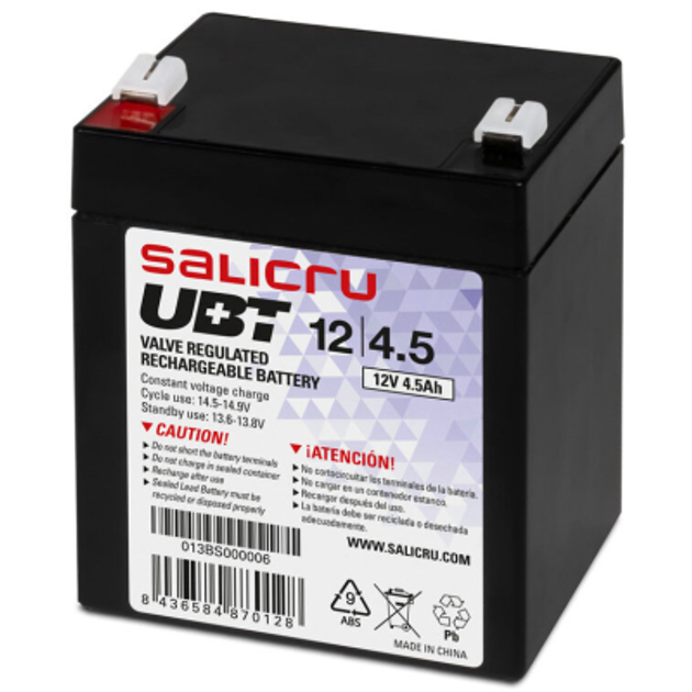 Батарея к ИБП Salicru UBT 12V 4.5Ah (UBT12/4.5) - изображение 1