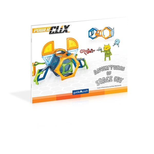 Магнітний конструктор Guidecraft PowerClix Explorer Series Космос, 54 деталі (G9470) - Фото 4 Магнітний конструктор Guidecraft PowerClix Explorer Series Космос, 54 деталі (G9470) - зображення 4