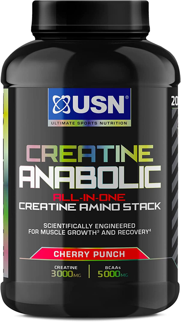 Креатин USN Creatine Anabolic 900 г Вишневий пунш (6009544933991) - зображення 1