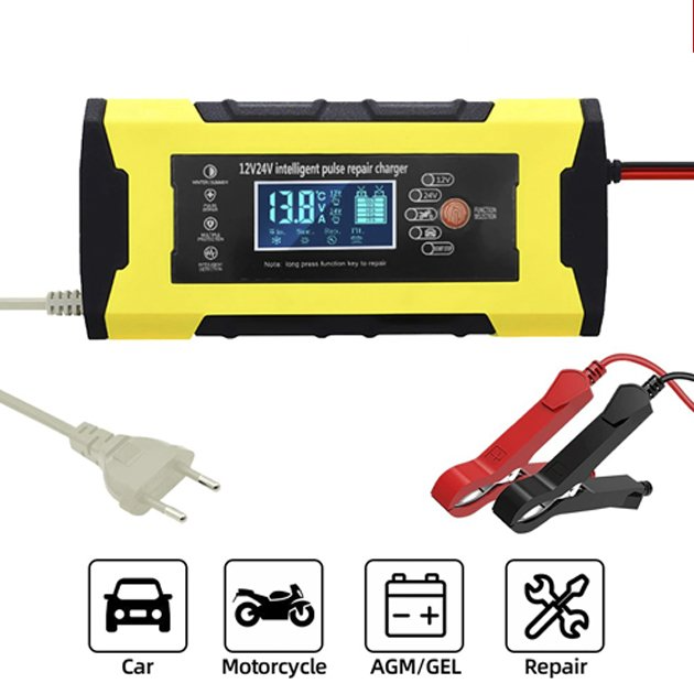 Импульсное зарядное устройство с дисплеем Elite 12/10-24V/5А для зарядки и восстановления аккумуляторов GEL, AGM - изображение 11