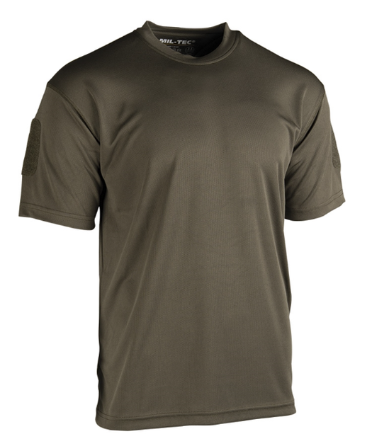 Футболка літня тактична Mil-Tec S чоловіча оливкова футболка - зображення 1