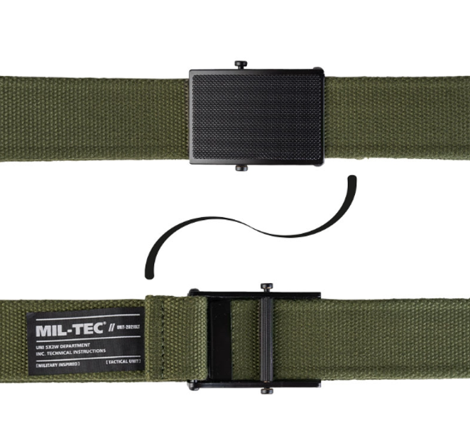 Ремінь тактичний 40мм Х 130См Олива Mil-Tec BELT BW TYPE 40 MM OLIV - зображення 2