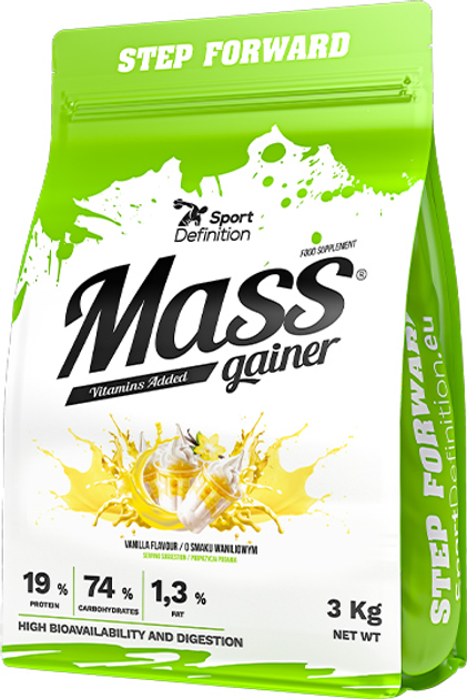 Sport Definition Mass Gainer 3000 g Vanilla (5902811815536) - obraz 1