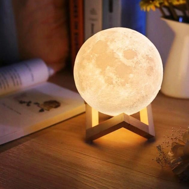 Настольный светильник Magic 3D Moon Light ночник луна - изображение 4