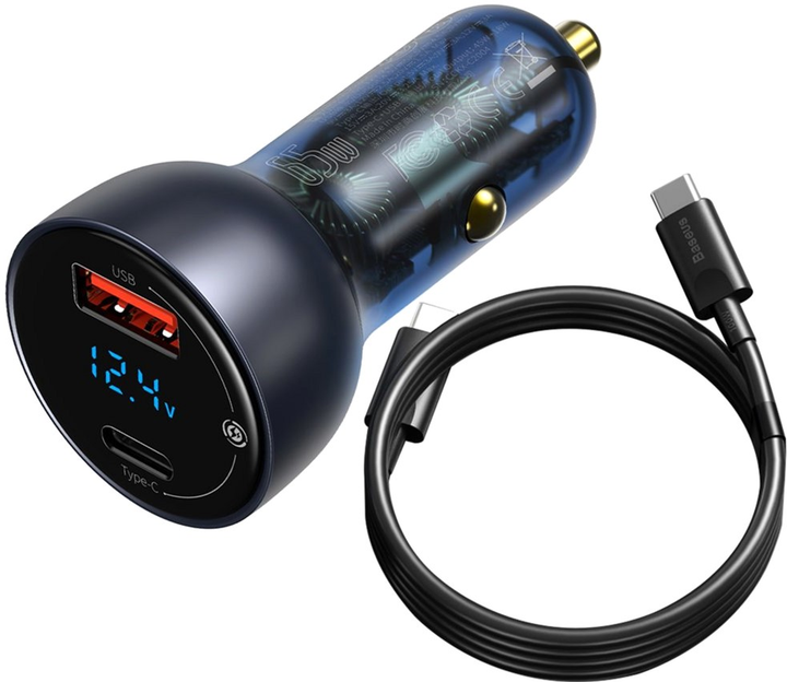 Автомобильное зарядное устройство Baseus Particular Digital Display QC ...