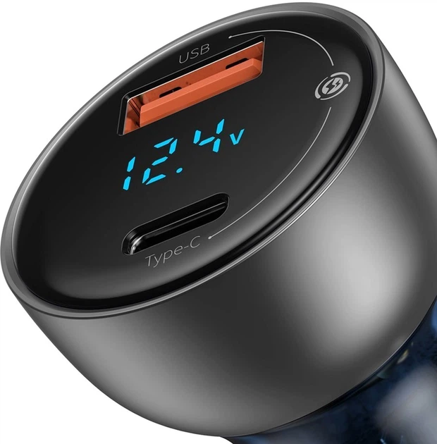 Ładowarka samochodowa Baseus Particular Digital Display QC+PPS Dual Quick Charger Car Charger 65 W Shallow tarnish (CCKX-C0A) - obraz 3