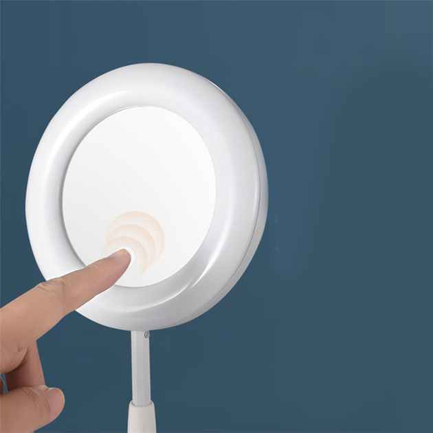 Косметичне дзеркало з підсвічуванням HMD Mirror 16 см LED лампа 3 режими світла, сенсорне керування, USB Білий - Фото 7 Косметичне дзеркало з підсвічуванням HMD Mirror 16 см LED лампа 3 режими світла, сенсорне керування, USB Білий - зображення 7