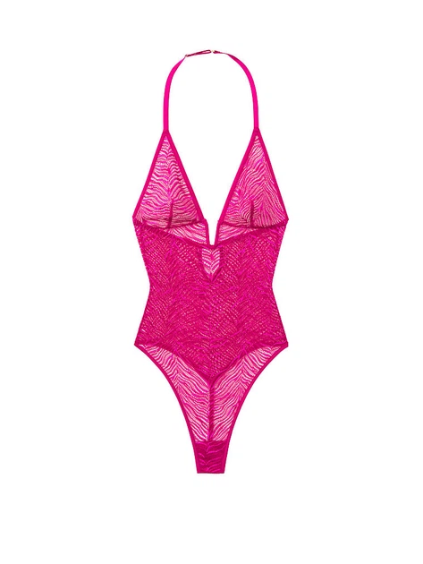 Боди Lace Teddy Victoria's Secret XS Розовый (24592668) - изображение 3