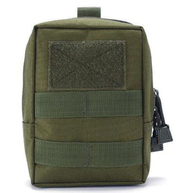 Тактический подсумок органайзер Storm BL-127; 0,7л; Олива. 17х13х7см. MOLLE. Поясная сумка органайзер. - изображение 2