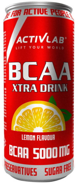 Aminokwas ActivLab BCAA Xtra Drink 330 ml Lemon (5907368800240) - obraz 1