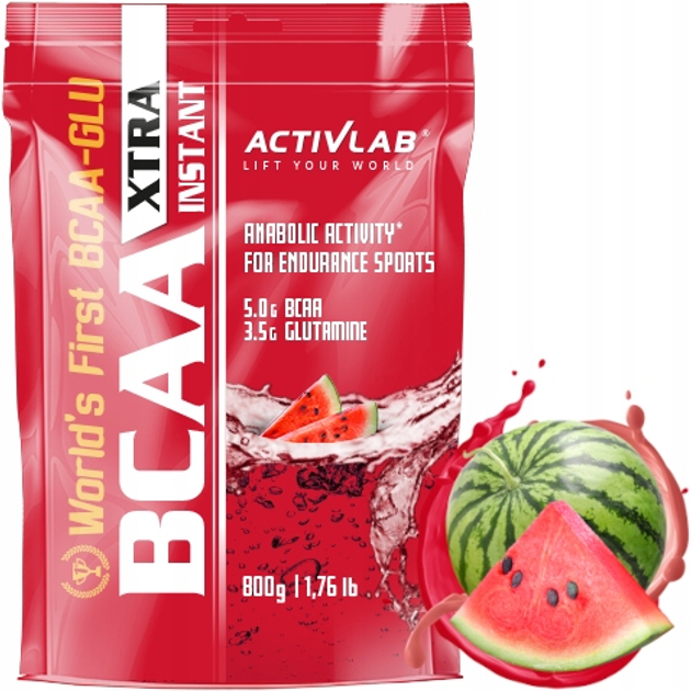 Aminokwas ActivLab BCAA Xtra Instant 800 g Watermelon (5903163600634) - obraz 1