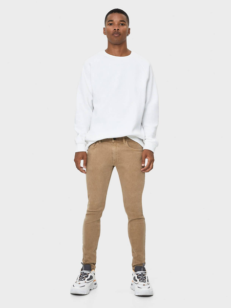 Джинси Bershka 5350-388-742 34 Бежеві з гірчичним (05350388742340) - зображення 1