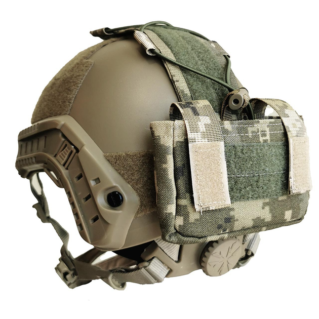 Подсумок-противовес на шлем для батарейного блока Пиксель ВСУ (ММ14) (050307-2) - изображение 1