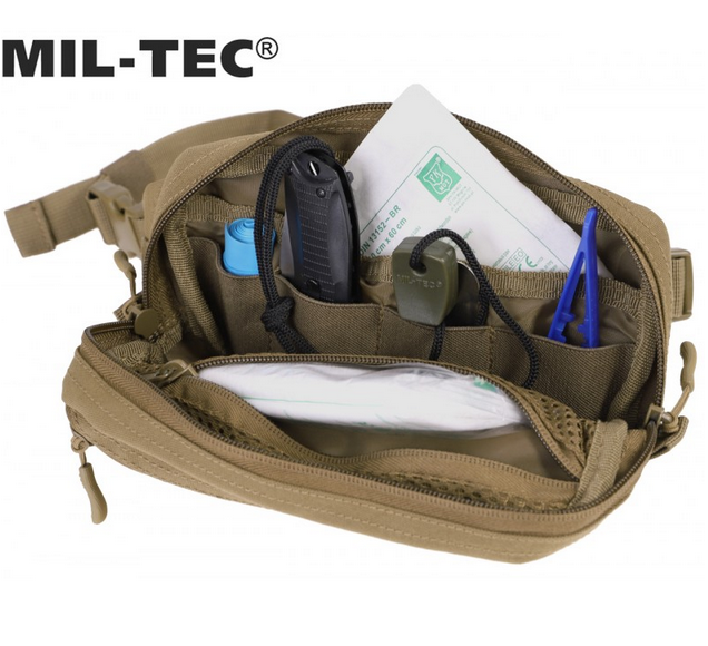 Сумка поясна Койот Mil-Tec GURTELTASCHE MOLLE DARK COYOTE (13512519) - Фото 5 Сумка поясна Койот Mil-Tec GURTELTASCHE MOLLE DARK COYOTE (13512519) - зображення 5