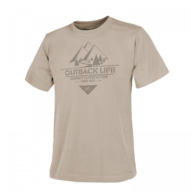 Футболка Outback Life Helikon-Tex Khaki 3XL Тактична чоловіча - зображення 1