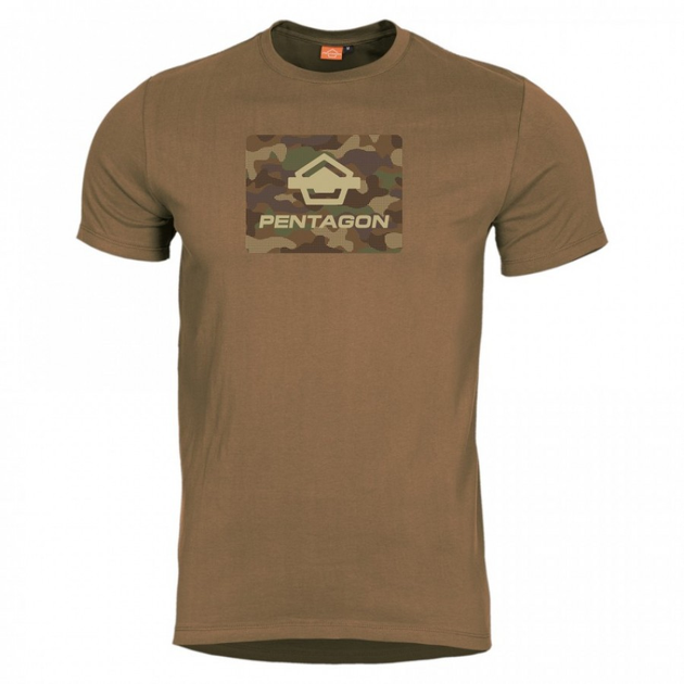 Футболка Spot Camo Pentagon Pentagon Coyote S Тактическая мужская - изображение 1