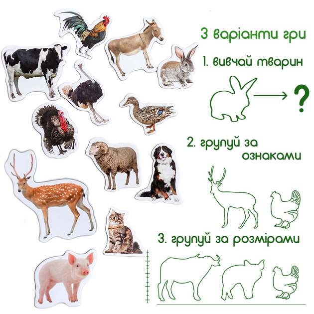 Набір магнітів Magdum Ферма реалістичні (ML4031-04) (4820215152099) - зображення 8