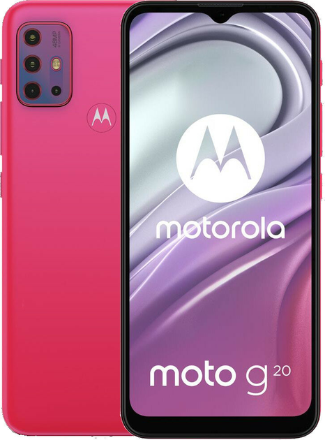 Мобільний телефон Motorola Moto G20 4/64GB Flamingo Pink (PANH0010PL) - зображення 1