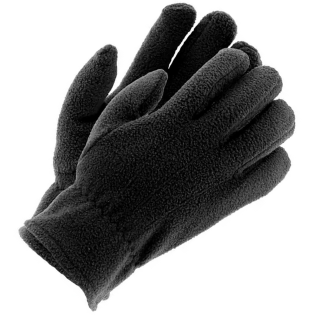 Перчатки тактические флисовые для ВСУ, Черные - изображение 1