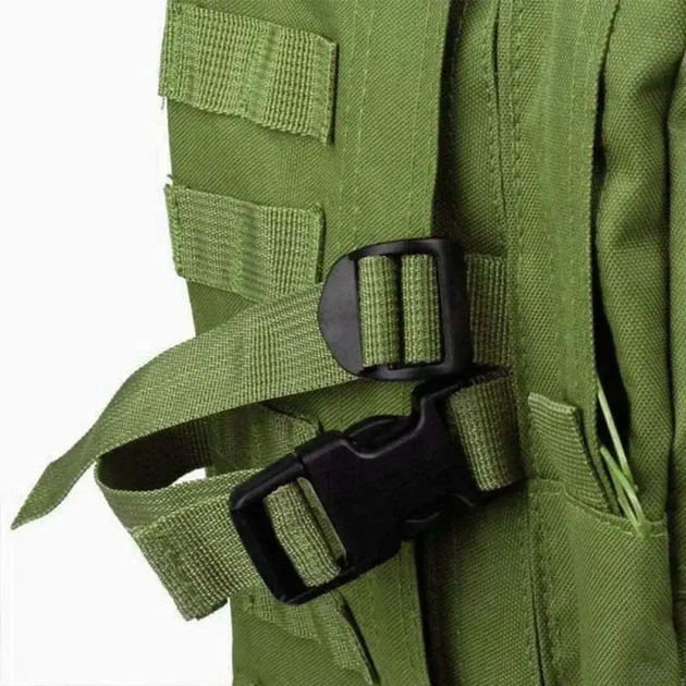 Тактичний рюкзак 40л (49x34x16 см), US Army M11, Олива - зображення 8