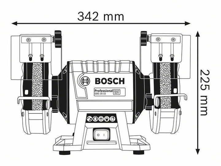 Шліфмашина Bosch FI 150/20 MM 350W GBG 35-15 (060127A300) - зображення 2