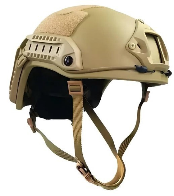 Баллистическая шлем-каска Fast цвета койот стандарта NATO (NIJ 3A) M/L - изображение 1