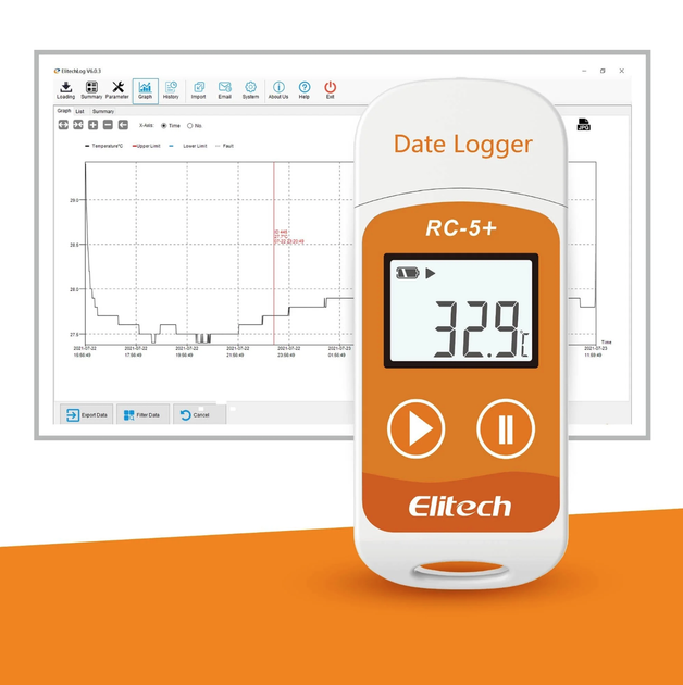 Регистратор температуры Elitech RC-5+ (-30...+70 °C, память 32000, PDF) - изображение 2