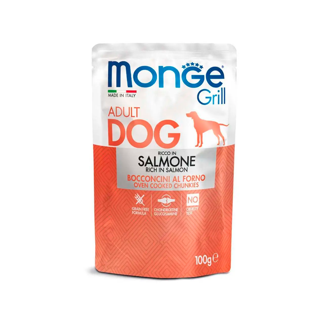 Влажный корм Monge Dog Wet GRILL MIX лосось/ягненок/свинина/ 1.2 кг (017503) - изображение 4